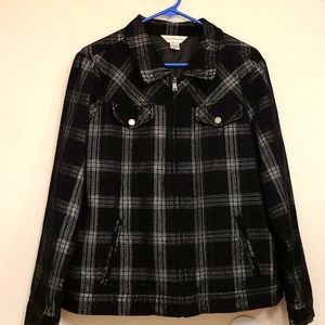 Christopher and Banks Plaid Corduroy Jacket